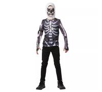 Fortnite Skull Trooper Teen Costume Top & Hood