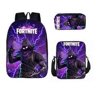 Fortnite Student School Bag Fortnite Backpack Lunch Bag Pencil Case Three-Piece Backpack (J) Fortnite 6