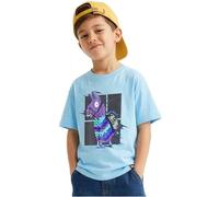 Fortnite T-Shirts for Boys 7-15 Yrs, Soft Casual Crew Neck Tops, Short Sleeve Summer Tees, Kids Clothes Gaming Gifts for Boys (9-10 Years, Blue Fortnite)
