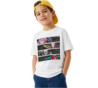 Fortnite T-Shirts for Boys 7-15 Yrs, Soft Casual Crew Neck Tops, Short Sleeve Summer Tees, Kids Clothes Gaming Gifts for Boys (11-12 Years, White Fortnite)