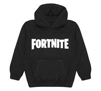 Fortnite Text Logo Pullover Hoodie, Kids, 7-15 Years, Black, Official Merchandise