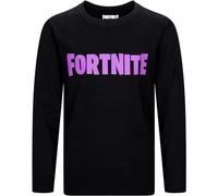 FORTNITE | Toys & Gamers Logo | Cotton Short Sleeved Unisex Gaming Logo T-Shirt Sizes 10-16 Years (as8, Age, 14_Years, Black Long Sleeve)