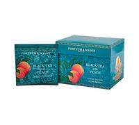 Fortnum and Mason Black Tea with Peach 15 Silky Tea Bags 30g (1 Pack)