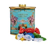 Fortnum and Mason Lazzaroni Amaretti Selection Tin, 240g - Assorted Soft and Crunchy Amaretti Biscuits with Chocolate Nibs, Great for Sharing, with Coffee or After Dinner Treats