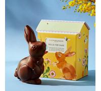 Fortnum & Mason Hellie the Hare Chocolate Figure, Easter Gift, Yellow Box