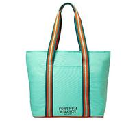 Fortnum & Mason Nile Light Blue Bottle Holder Included, Shoulder Bag, Cold Insulated, Tote Bag, Cooler Bag, Eco Bag, orange