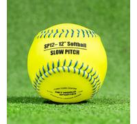 FORTRESS 12" Slow Pitch PVC Softball │ Ideal for Schools & Sport Academies │ Fluro-Yellow Ball (1)