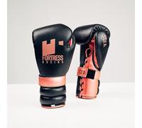 Fortress Boxing Gloves - SS2.0 Laced Sparring Gear for Punching Protection & Wrist Support - Men & Women Training Glove for Muay Thai, Workout, & Gym - 100% Cowhide Leather & Soft Latex Padding