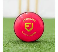 FORTRESS County Match Crown Cricket Balls [Red/White/Pink] - MCC Regulated (Men's, Pink (Pack of 1))