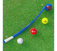 FORTRESS Cricket Ball Thrower - Short Handle or Long Handle | Ultra-Durable Plastic | Multi-sport Ball Thrower (Long Handle)