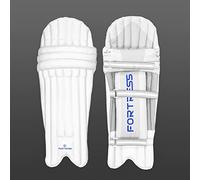 FORTRESS Junior Cricket Batting Pads - 3-Piece Knee Roll/Traditional Cane & Rod Design