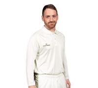 FORTRESS Men's Cricket Shirts - XS-XXL Cricket Whites (Long Sleeve, M)