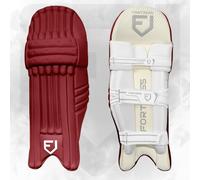 Fortress Original 100 Colored Cricket Batting Pads - Trusted by The Pros for The Highest Level of Cricket! | Premium Quality | Test Grade | 5 Colours (Maroon (Right Handed), Junior (13.5in))