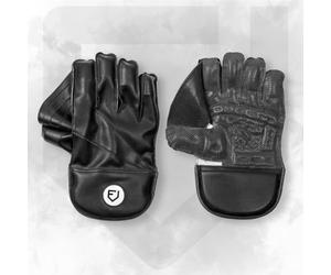 FORTRESS Original Black Wicket Keeping Gloves [3 Sizes] - Junior, Youth & Adult Sizes (Junior)