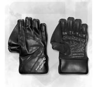 FORTRESS Original Pro Black Wicket Keeper Gloves | Superior Comfort, Durability & Grip - Ideal for Junior and Adult Keepers [4 Sizes] (Adult)
