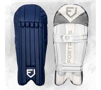 FORTRESS Original Pro Wicket Keeper Pads | Premium Cricket Gear for All Ages (Navy, Adult)