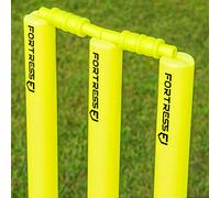 FORTRESS Plastic Cricket Stumps - Available in 3 Sizes | Ultra-Durable Plastic | For All The Family (Kids (Size 2))