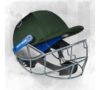 FORTRESS STL Cricket Helmet - Proffesional Grade Cricket Helmet For Junior, Youth & Senior Players | 3 Sizes | Adjustable Cricket Helmets | 4 Colour Options (Dark Green, Medium (56-59cm))