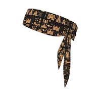 Fortress Sweat-Absorbing Sports Headband, Non-Slip and Adjustable, Running, Basketball, Yoga Sports Headband