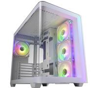 FSP M580, Dual Chamber Mid Tower, Tempered Glass, Reverse Connection, 4x 120mm A