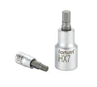 FORTUM 1/2" Dr. X 55mm L Hex Bit Socket Wrench SW 12 mm