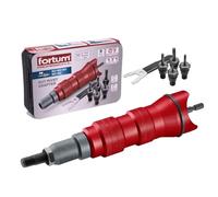 Fortum Rivet nut Attachment for Cordless Screwdriver & Drill I Riveter for Rivet Nuts Made of Aluminium, Steel & Stainless Steel I Blind Rivet Attachment for M3-M8 Nuts I Rivet Gun Adapter