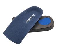 Fortuna 3/4 Length Orthotic Arch Support Insoles - Cushioned Shoe Inserts for Men & Women - Plantar Fasciitis Relief, Flat Feet, Overpronation, Heel Pain Support - 1 Pair (Large (UK Size 9-10.5))