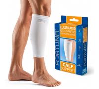 Fortuna Elasticated Calf Support - Compression Sleeve for Men & Women | Leg & Shin Splint Support for Muscle Pain Relief, Running, Sports & Everyday Use (Extra Large)