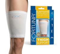 FORTUNA Elasticated Thigh Support - Firm Compression Sleeve for Hamstring, Quad & Leg Pain Relief - Sports Injury Recovery & Everyday Muscle Support (Medium)