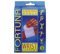 Fortuna Elasticated Wrist Support Brace - Compression Wrist Band for Pain Relief, Carpal Tunnel, Tendonitis & Arthritis - Orthopaedic Wrist Supports for Left or Right Hand (Small)