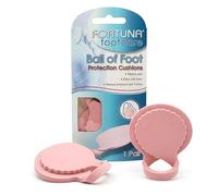 Fortuna Footcare Ball of Foot Protection Cushions, Soft Foam Forefoot Pads with Toe Loop, Helps Relieve Pressure & Friction, Cut to Size, 1 Pair