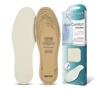 Fortuna Footcare Dual Comfort Insoles, Unisex Size 3-12, Cut to Size Shoe Inserts, Dual Layer Latex Foam Cushioning for Tired Feet, 1 Pair