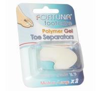 FORTUNA FOOTCARE POLYMER GEL TOE SEPARATORS M/L X 2