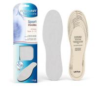 Fortuna Footcare Sport Insoles, Unisex Cut to Size Shoe Inserts UK 3-12, Triple Layer Cushioning, Shock Absorbing Odour Control Footbeds for Trainers, Running, Gym, Walking & Recreational Activities