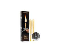 Fortuna Healthcare Premium Ear Candles - 2 Pack - Natural Beeswax Cones for Deep Relaxation & Soothing Ear Care Routine, Includes Protective Discs