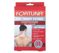 Fortuna Heat Therapy Patches - Long-Lasting Targeted Heat Patch for Back, Neck, Shoulder, Knee, Muscle & Joint Pain Relief - Enhance Recovery - Boost Blood Flow - Direct-to-Skin (Neck and Shoulder)