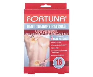 Fortuna Heat Therapy Patches - Long Lasting Targeted Warm Patch for Back, Neck, Shoulder, Knee, Muscle and Joint Pain Relief - Improve Recovery - Increase Blood Flow - Direct to Skin (Universal)