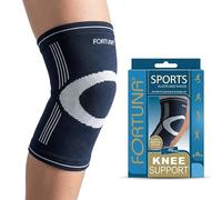 Fortuna Knee Support Elasticated Sports - Compression Sleeve & Brace for Men & Women Pain Relief for Running, Walking, Arthritis, ACL, Ligament or Meniscus Injury - Sports Knee Supports (Small)