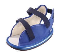 Fortuna Medical Cast Shoe - Orthopaedic Walking Boot for Foot & Toe Protection, Universal Fit for Left or Right Foot, Adjustable Straps, Non-Slip Sole, Post Surgery Recovery (Sole Length: 225mm) Blue