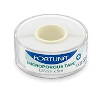 Fortuna Microporous Tape 1.25cm x 5m, White Hypoallergenic Surgical Adhesive Dressing Tape, Breathable Non Woven Medical First Aid Tape for Securing Dressings, Bandages, Gauze & Devices