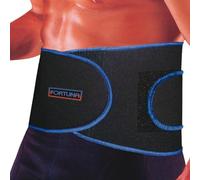 Fortuna Neoprene Back Support with 5 Stays - Adjustable Lumbar Brace for Lower Back Pain Relief, Sciatica & Posture Support - Dual Compression Straps for Men & Women (Extra Large)