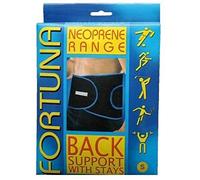 Fortuna Neoprene Back Support with Stays (Medium)