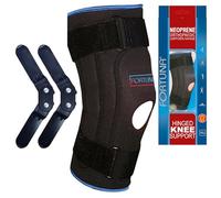 FORTUNA Neoprene Hinged Knee Support - Adjustable Brace for Men & Women - Patella Stabiliser for ACL, Ligament Damage, Meniscus Tear, Arthritis, Running, Sports Injury Recovery (Extra Large)