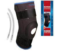 Fortuna Neoprene Knee Stabiliser - Adjustable Open Patella Knee Support Brace for Men & Women - Compression for ACL, Ligament Damage, Meniscus Tear, Arthritis & Sports Injury Recovery (Extra Large)