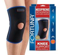 FORTUNA Neoprene Knee Supports - Compression Brace with Open Patella for Joint Pain, A rthritis, Meniscus - Knee Support for Women & Men - Sports & Everyday Use (Large)