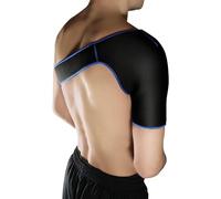 Fortuna Neoprene Shoulder Support Brace with Adjustable Strap - Pain Relief for Rotator Cuff, Injury Recovery & Stability - Shoulder Brace for Men & Women (Medium)