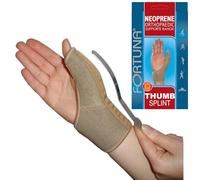 Fortuna Neoprene Thumb Splint Support - Brace & Spica Splint for Arthritis, Carpal Tunnel, Trigger Thumb, Pain Relief & Recovery - Left & Right Hand Protector (X-Large 20cm-22cm)