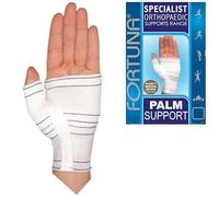Fortuna Specialist Palm Support - Compression Hand Brace for Arthritis, Sprains & Strains - Orthopaedic Bandage for Pain Relief & Recovery - Breathable & Comfortable (Left - Small)