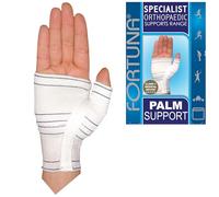 Fortuna Specialist Palm Support - Compression Hand Brace for Arthritis, Sprains & Strains - Orthopaedic Bandage for Pain Relief & Recovery - Breathable & Comfortable (Right - Small)