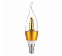 fortunate lights 10pcs AC220V LED Bulb Candle E14 5W 7W 9W 12W Golden Aluminum Bulb Lamp Cool Warm White Light Bulbs Lamps (Emitting Color : Double Color Golden Long tail, Wattage : 7w)